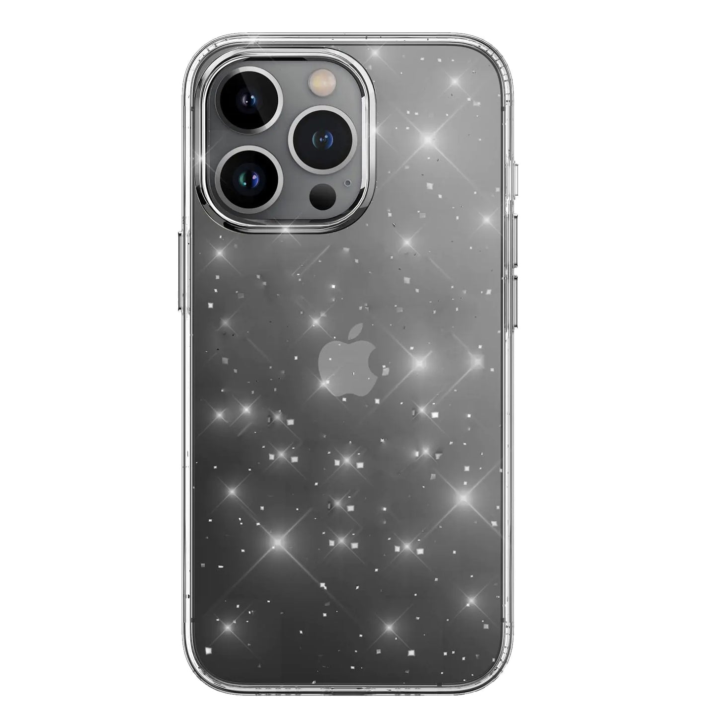 NAOKIFU Compatible for iPhone 15 Case Glitter Clear iPhone 15 Phone Cases Sparkly Bling Shockproof Protective Phone Cover for Women Girls for iPhone 15 Crystal Glitter Silicone Cases Design