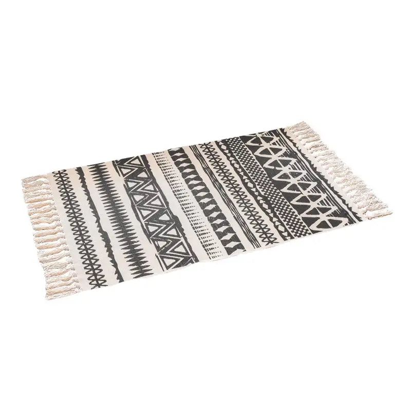Bohemian Tassel Doormat for Indoor Home Decor